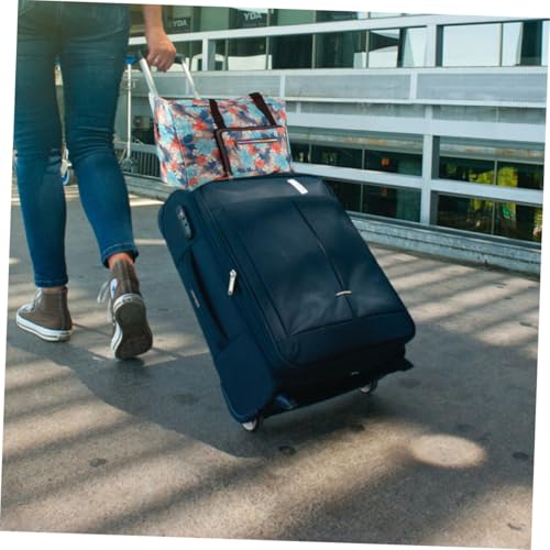 FRCOLOR 防水軽量オックスフォード布折りたたみトラベルトートバッグ キャリーケース対応大容量収納ポーチ 出張旅行用 ラ ランダムカラー