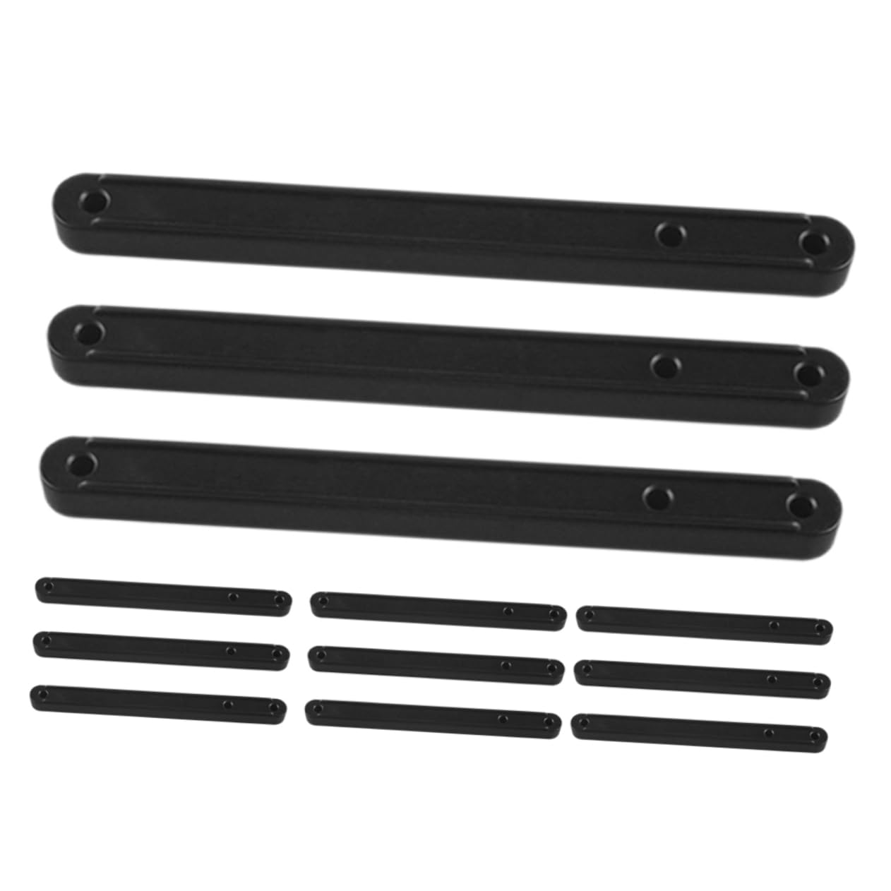 SOLUSTRE 12Pcs Plastic Drawer Slides Bottom Mount Glides for Dresser and Wardrobe and Quiet Operation for Furniture Repair and Replacement