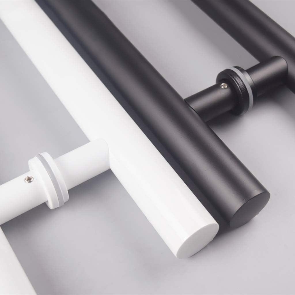 Stainless Steel Commercial Push-Pull Door Handle/Barn Door Pull Handle/Glass Door Handle (Black Length1000mm)