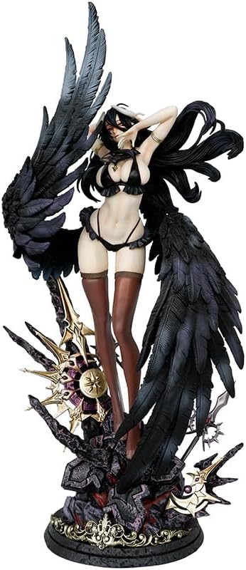 QAHEART Figura Albedo modelo de estatua  23.2 in de tamaño súper estilo de lucha estilo de lucha modelo de figura de Albedo, escultura de acción de