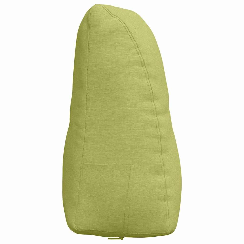 Rückenstützkissen Hellgrün 80 x 24 x 50 cm Stoff mit ergonomischer Lordosenstütze, abnehmbarem Bezug, atmungsaktiv, weich und rutschfest für Büro, Sofa, Auto, Bett, Rollstuhl und Reise