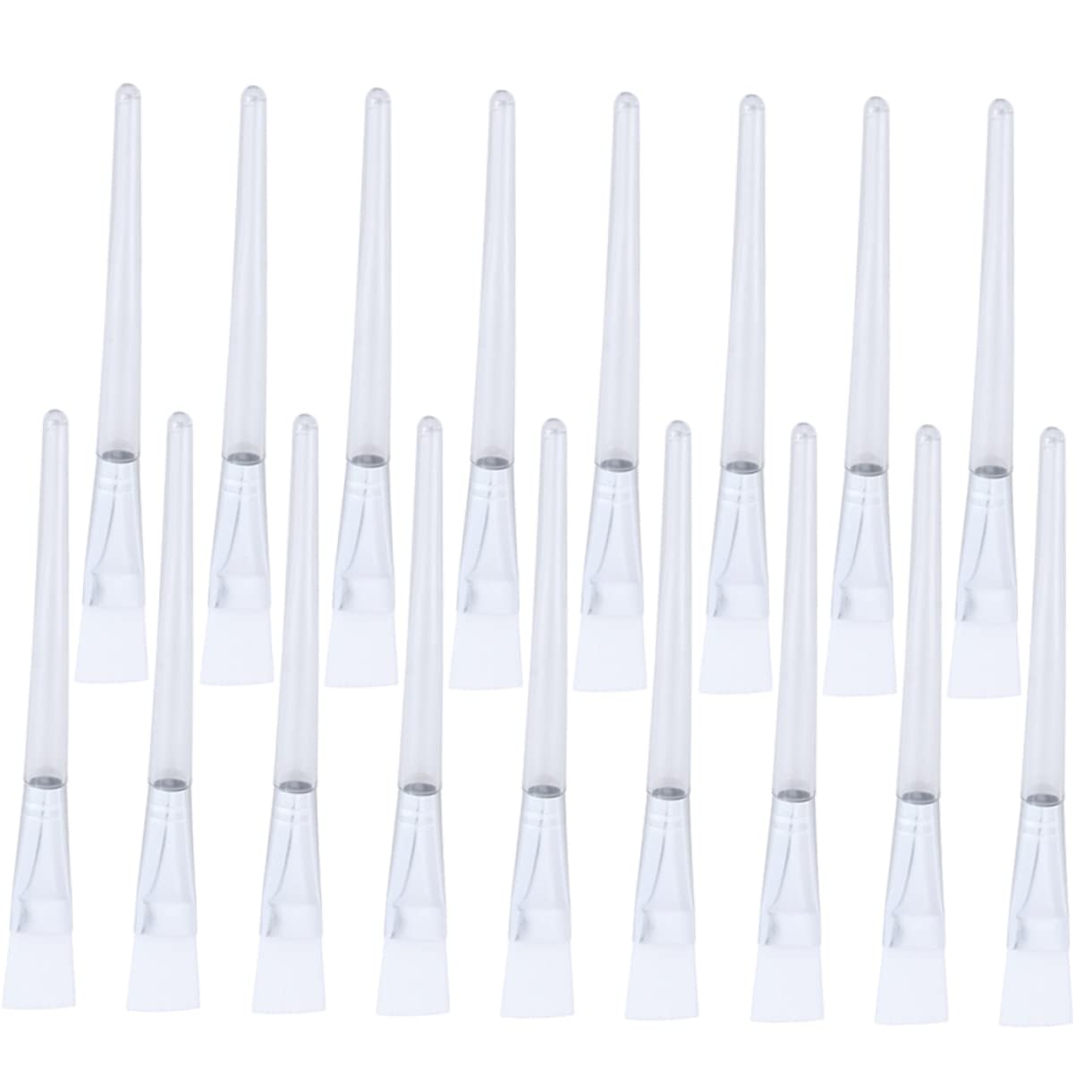 OATIPHO 24pcs Transparent Handle Facial Mask Brush Multi Use Mask Applying Tool Easy to Clean Durable Material for Home Travel Use