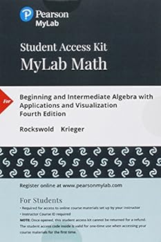 Hardcover Beginning and Intermediate Algebra with Applications & Visualization, Books a la Carte Edition Plus Mylab Math -- Access Card Package Book