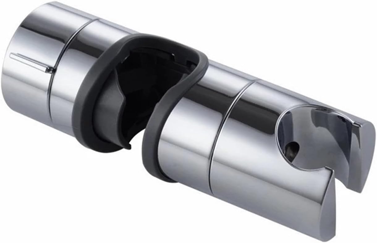 ABS Chrome Shower Head Rail Slider Holder Adjustable Riser Bracket Rack Slide Bar Bathroom Faucet Accessories 18-25 MM(24MM)