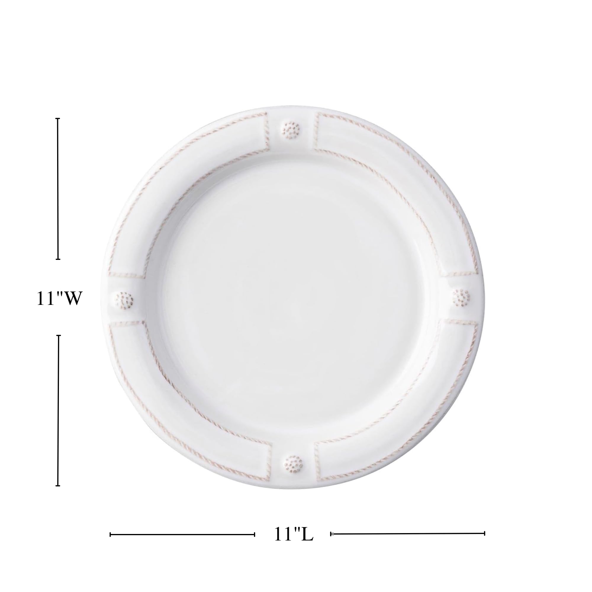 Amazon.com: Juliska Berry & Thread French Panel Dinner Plate