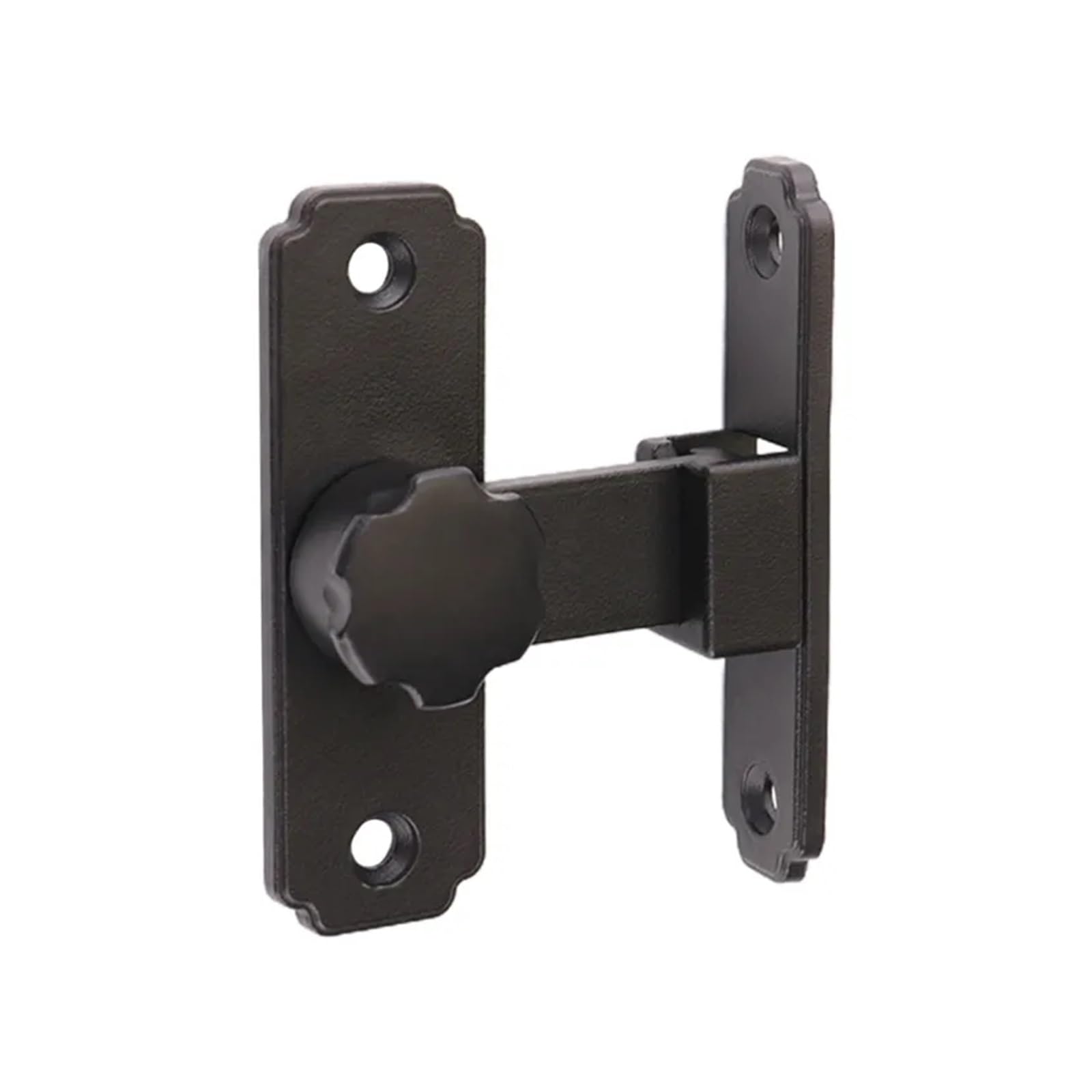 Serrure 90 degrés pour porte coulissante de grange et loquet d'armoire en inox long