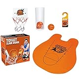 Práctico: Practique disparar con una pelota de baloncesto en el inodoro, en la sala de estar o en la oficina.