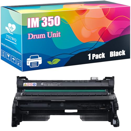 TTCWQ IM 350 Drum Unit Compatible with Ricoh IM 350F IM 430F IM 430Fb P 501 P 502 Printers, High-Yield Ideal for High-Volume Printing (Black)