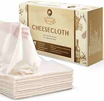Grade 90 Bleached Cheesecloth – 450 Sq Ft Bulk, Ultra Fine & Reusable For Cooking, Straining, Cheese Making, Crafts