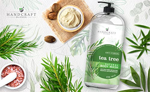 Handcraft Tea Tree Oil Body Wash 16 Oz - Extra Strength Body Wash For Athletes Foot, Nail Fungus, Itchy Skin, Jock Itch, Acne And Eczema - Tea Tree Body Wash For Men & Women #TOP2
