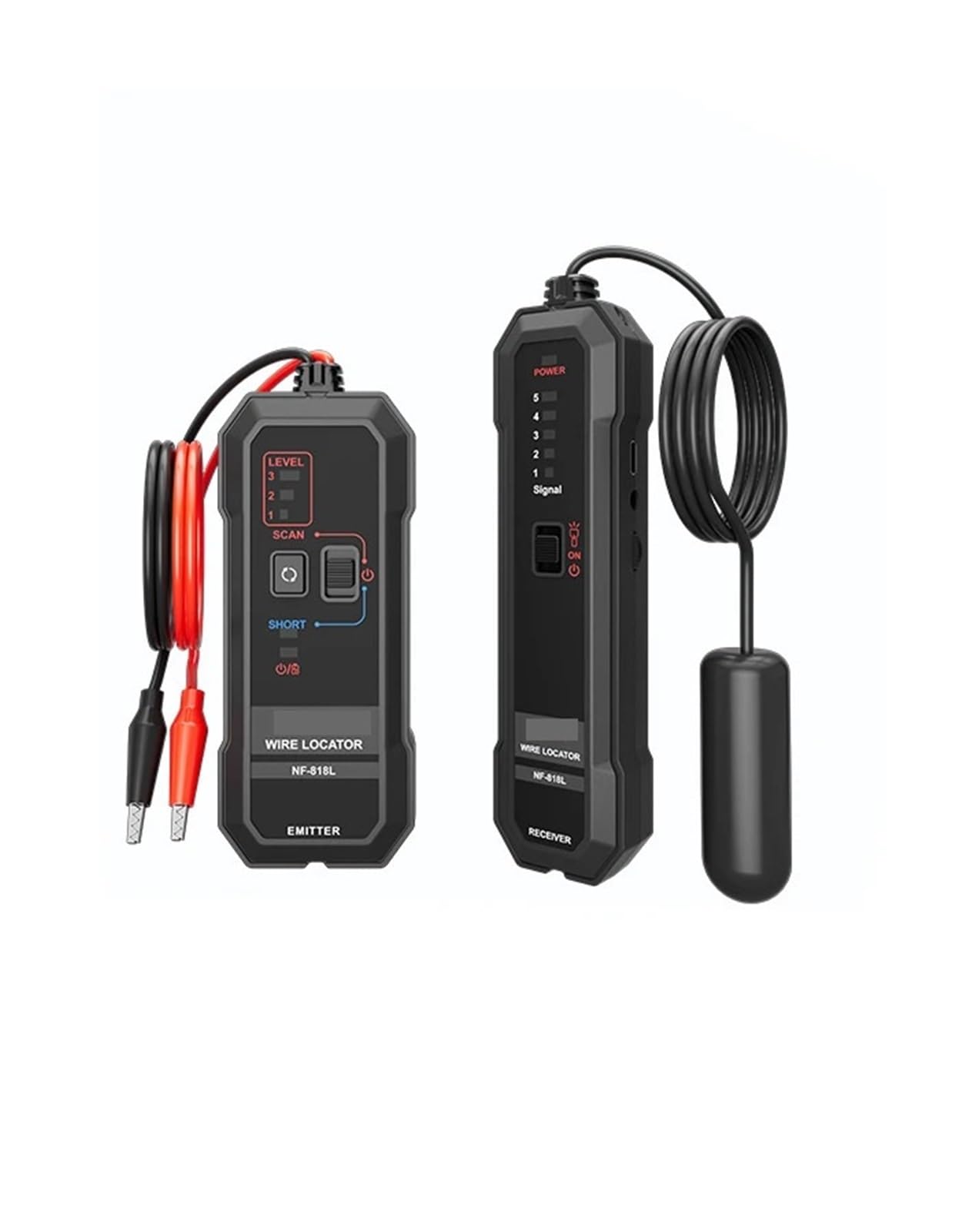 Mthckxjbsuz One Color Cable Tracker, Underground Wire Tracer Anti-Interference Cable Tester Visual Fault Locator Professional Finder