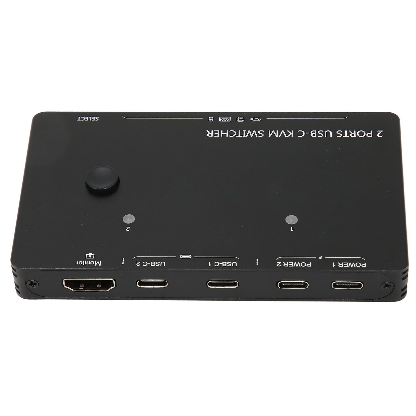 Bewinner Switch KVM USB C 2 Ingressi 1 Uscita, Switcher KVM EDID Autoadattativo 4K 60Hz, Trasmissione a 10 Gbps per Monitor Desktop Laptop, Supporta Dispositivi PD e USB da 100 W