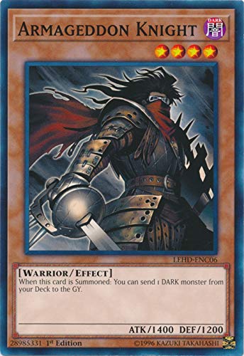 Amazon.com: Yu-Gi-Oh! - Armageddon Knight - LEHD-ENC06 - Common