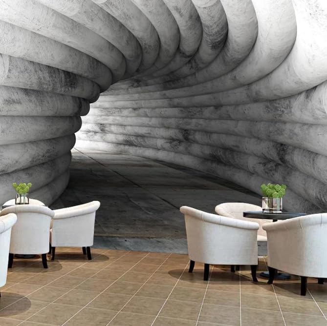 Papier peint mural espace ciment grand format 350x256 cm pour décoration murale chambre