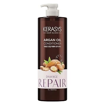 Kerasys Argan Oil Real Nature for Extremely Damaged Hair 33.8 fl oz / 1L Conditioner, 1-Pack