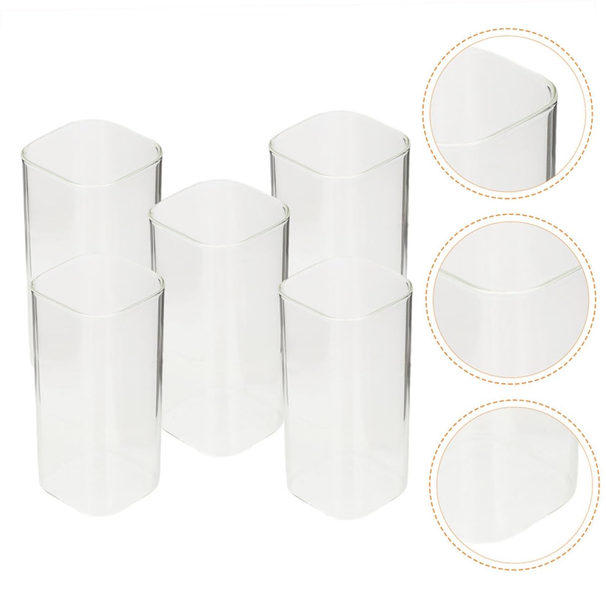 STOBAZA 250ml Bicchieri in Vetro Resistenti al Calore Set 6