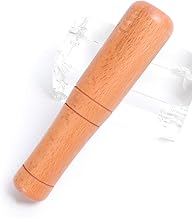 Kichvoe Wooden Pestle Hardwood Grinder Pestle Food Grinding Stick Sauerkraut Pounder for Bartender and Home Use