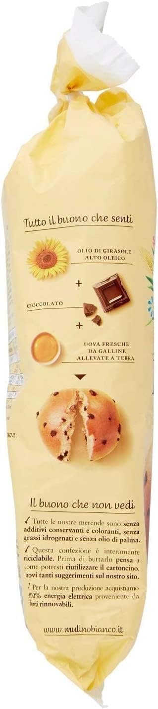 Italian Gourmet Mulino Bianco Pan Goccioli 6 x 336 g – Brioches Italiennes aux Pépites de Chocolat – Petit Déjeuner et Goûter + Italian Gourmet Polpa de Tomates 400 g