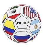 Mozlly Soccer Ball International Country Flags High End Colors Design Official Size 5 Sports Equipment - Item #108005