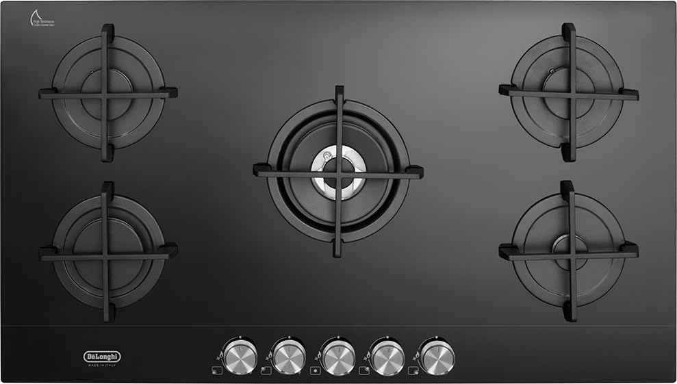 86NSL590NC - Piano cottura a gas, 5 fuochi, 90 cm, Nero