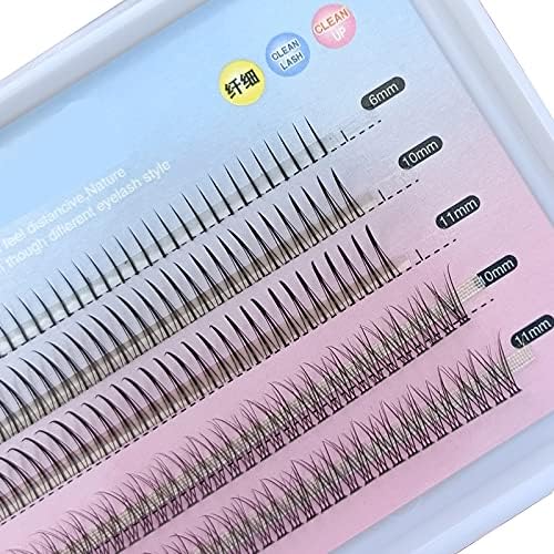 Up & Bottom Lasehs In One Tray Grafting Individual Eyelashes Set A Shape Fairy Lashes Extension Bottom Eyelash Fish Tail Extension DIY Makeup Beauty Tools