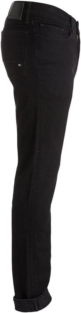 DC Mens 2015 Worker Slim 32" Denim Pants Sz. 36 Black Black Rise