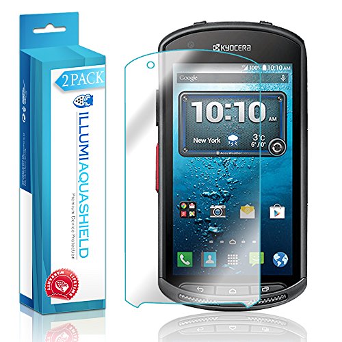 Illumi Aquashield Screen Protector Compatible With Kyocera Duraforce (2-Pack) No-Bubble High Definition Clear Flexible Tpu Film #TOP21