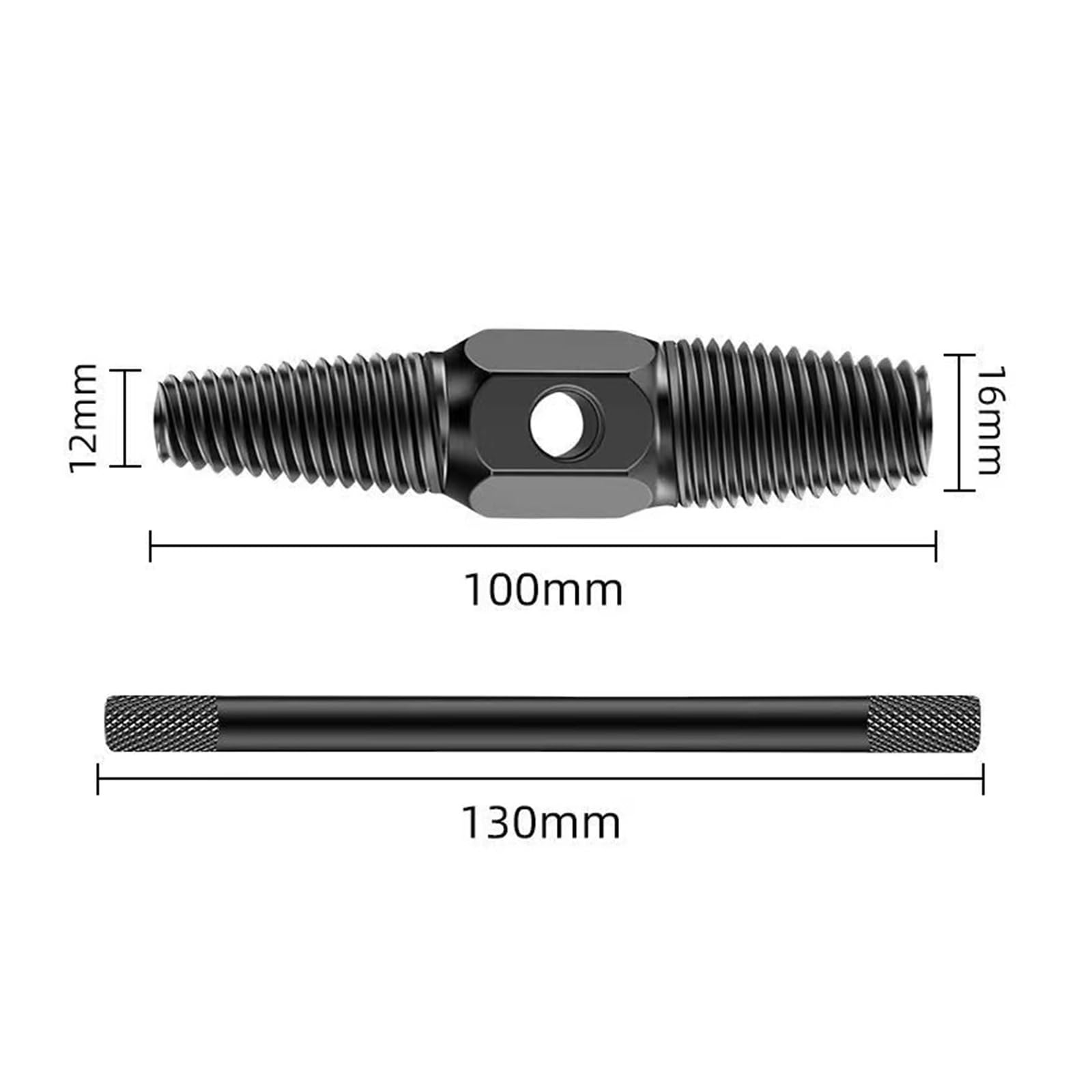 Zestaw wykrętaków do śrub zaworów kranowych 1/2'' 3/4'' z podwójną głowicą do uszkodzonych przewodów rur wodociągowych. Wielofunkcyjne narzędzie domowe.