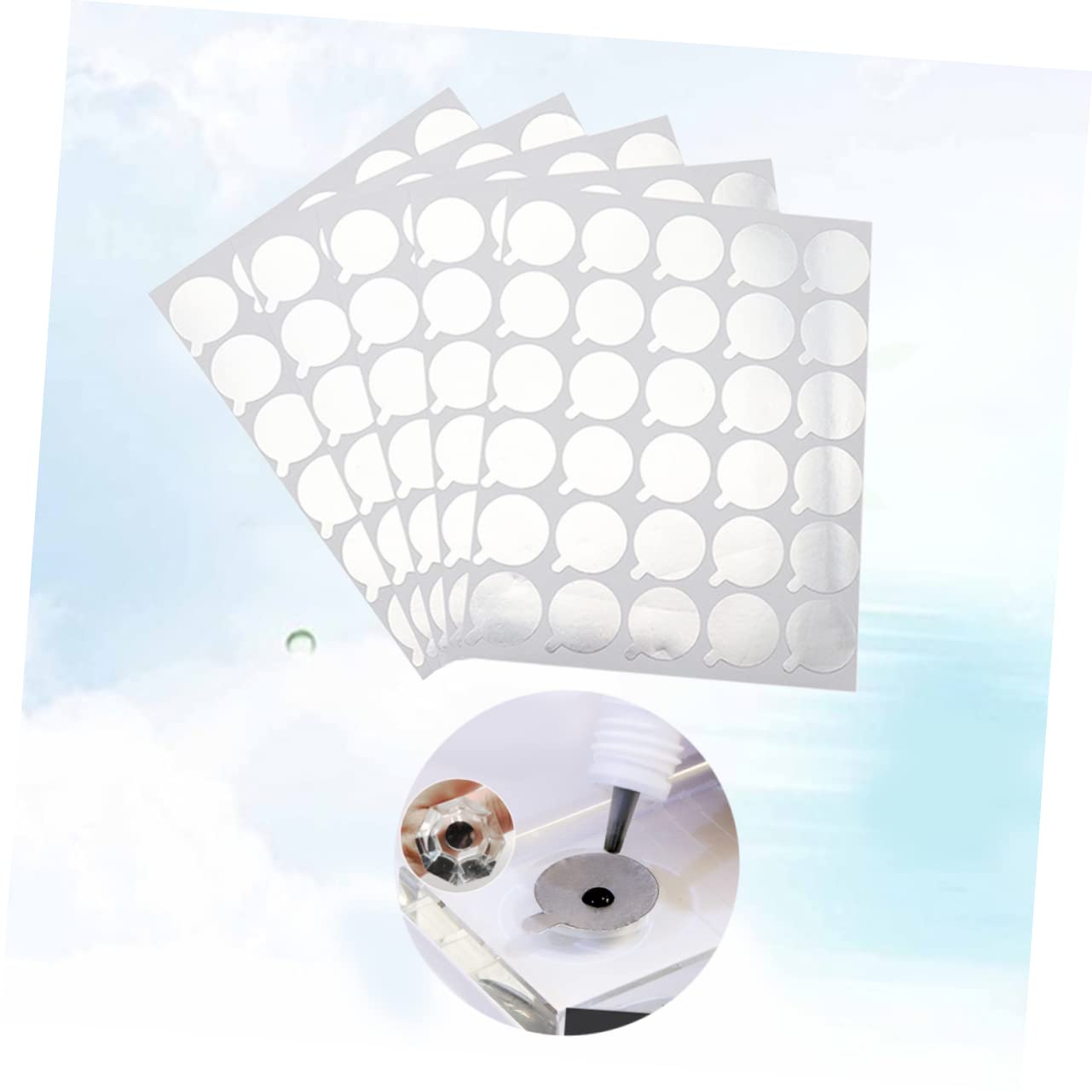 LALAFINA 3sets Lash Adhesive Gasket Eyelash Extension Separator Beauty Tool Sticker 300pcs*3