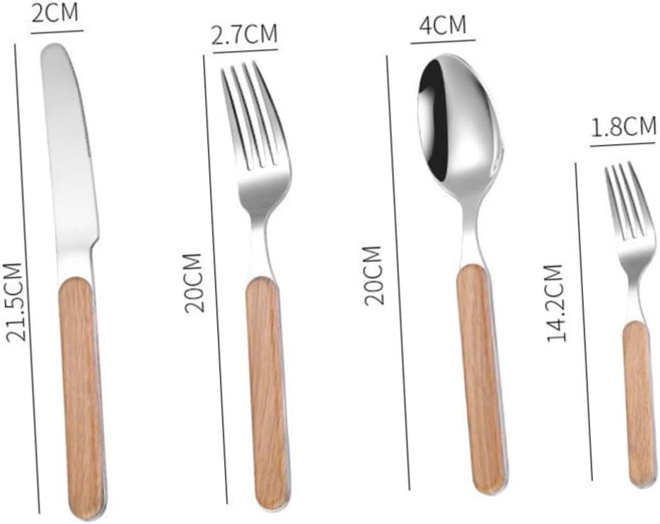 Retro Cutlery Gift Set 4 Pcs Stainless Steel Xmas Housewarming