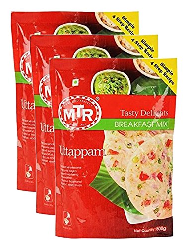 Star Combo - MTR Breakfast Mix Uttappam, 500g (Pack of 3) Promo Pack