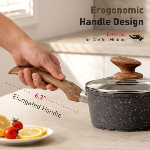 Image of MAISON ARTS 30 Pcs Pots and Pans, Granite Induction Cookware Sets Non Stick