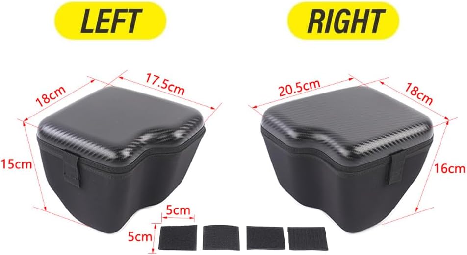 Wheel Well Storage Bin Rear Trunk Left & Right Side Organizer Box Bag for Jeep Wrangler JL JLU 4-Door 2018-2023 Car Interior Accessories (Carbon Fiber Look)