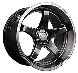 XXR WHEELS 555 18 X 10 BOLT PATERN 5-100/5-4.5, Offset: 25 Chromium Black/ML 73.1mm Hub bore