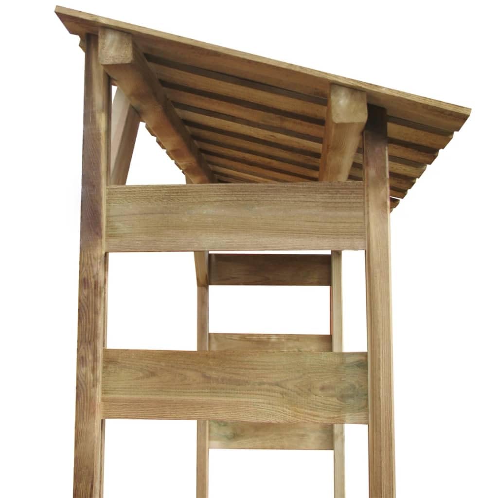 vidaXL Kiefer KDI Brennholzregal 150x44x176 cm Kaminholzregal Holzunterstand
