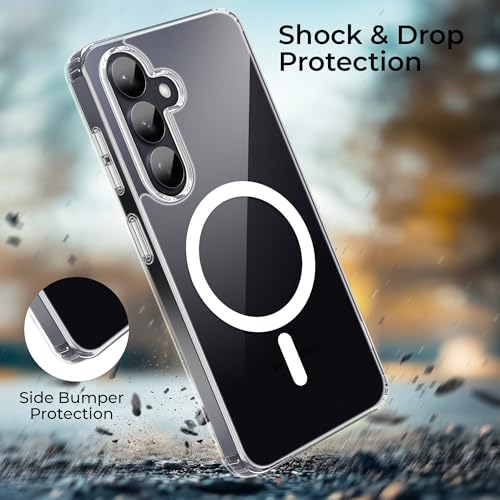 Image of A rtistque Clear Back Cover Case for Samsung Galaxy S26 Plus 5G | Compatible with Mag-Safe | Premium Cover | Shockproof Bumper | Protective Design | Samsung Galaxy S26 Plus Back Cover - Transparent