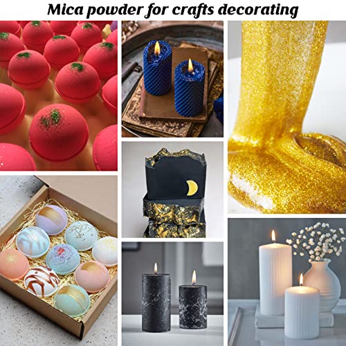 Blue Mica Powder For Epoxy Resin - Jelife 100 Grams Cosmetic Grade Mica Pigment Powder Natural Shimmer Resin Color Dye For Candle, Soap Making, Makeup, Art Crafts, Acrylic Nail, Painting #TOP4