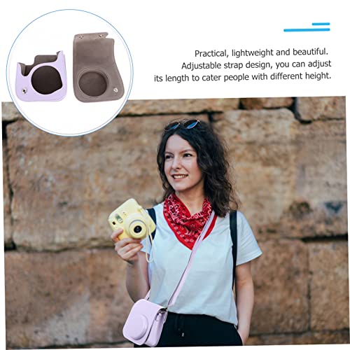 Bolsa para cámara instant mini estuche con pegatinas UKCOCO 7
