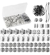 81PCS Viking Hair Beads & Beard Ornaments Set - Premium Hair Jewelry and Dreadlock Accessories, L...