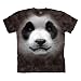The Mountain Men's Big Face Panda T-Shirt, Black, L