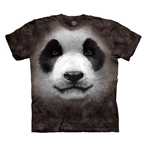 The Mountain Men's Big Face Panda T-Shirt, Black, M