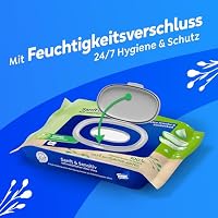 Tempo Feuchte Toilettentücher ''Sanft & Sensitiv'' - Megapack - 16 Packungen mit je 42 Tüchern - Duo Packs - natürliche Aloe Vera - Toilettenpapier, dermatologisch getestet, pH-hautneutral – Ansicht 8