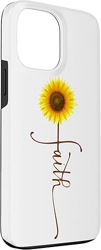 Miniatura 3 de iPhone 13 Pro Max Faith Sunflower, Faith Vertical Cross, Jesus Christian Case