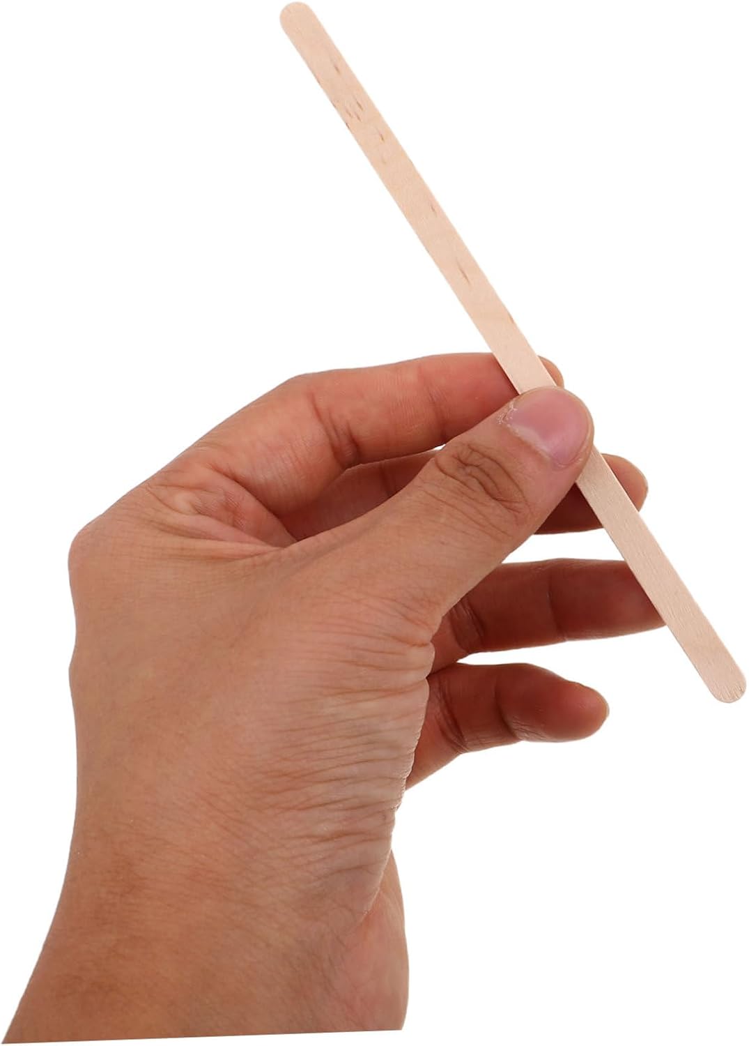 500pcs Natural Wooden Coffee Stir Sticks Disposable Stir Stirrers for Coffee Tea Cocktails Smoothies Flat Head Portable Lightweight Wood Mix Rods for Travel and Home Use