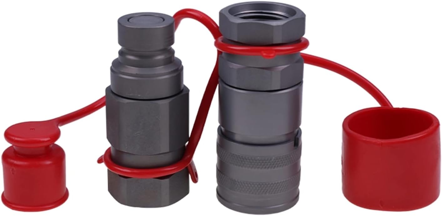 Male & Female Flat Face Quick Coupler Kit 7246777 7246790 Compatible for Bobcat Skid Steer Loader 542 543 553 653 751 753 763 773 7753 853 863 864 873 963