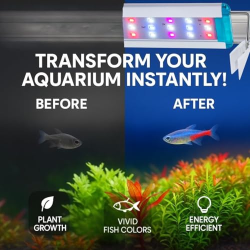 Image of VAYINATO Nemo 300 WRGB Aquarium LED Light - Suitable for 20-30 cm Tanks | Energy Efficient, High Color Rendering, Ultra-Thin Design