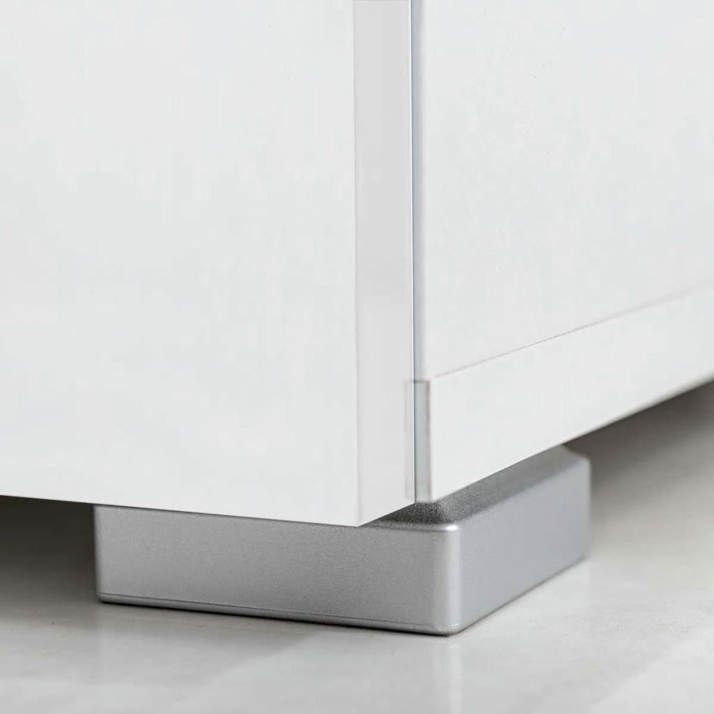 Gecheer Muebles de salón Moderno 5 Piezas con iluminación LED,Mueble salón Modular,Conjunto Completo Mueble TV,Mueble de TV Multifuncional,Modulos de Comedor,Armario de Almacenaje,Blanco