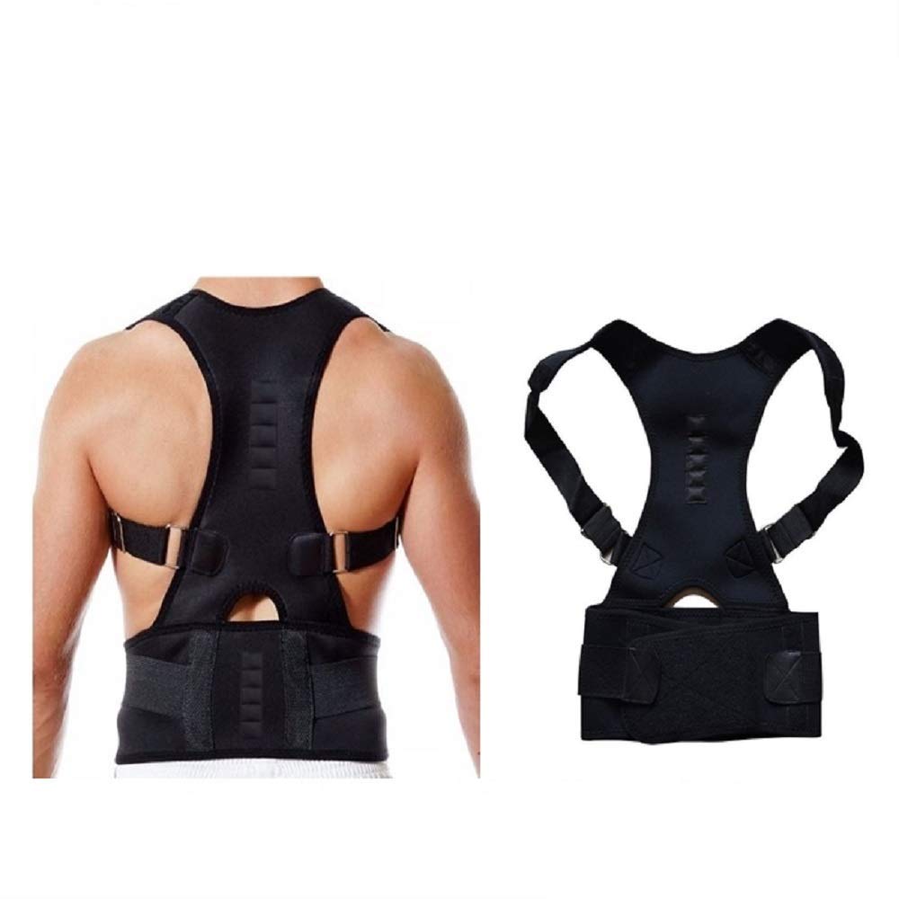 Surat Dream Magnetic Back Brace Posture Corrector For Men And Women | Lower and Upper Back Pain Relief Shoulder Therapy Belt - Free Size
