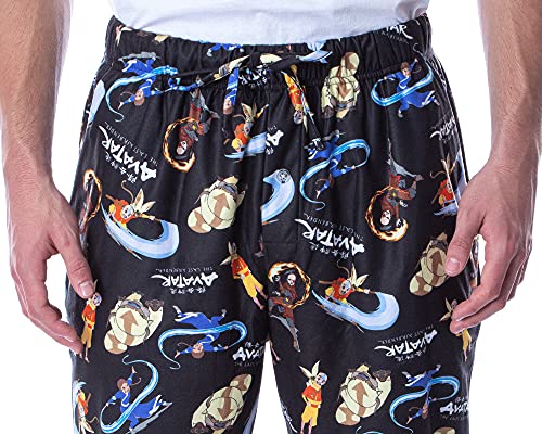 Nickelodeon Men's Adult Avatar The Last Airbender Cartoon Character Loungewear Pajama Pants3