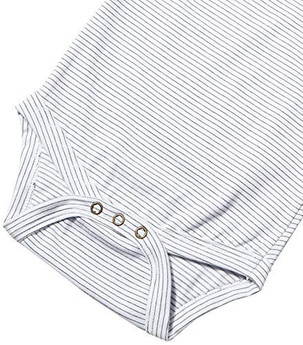 Body Bb Listradinho Inv20, Reserva Mini, Roupas para Bebês, Branco, M